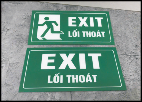 Biển Exit - Thoát Hiểm